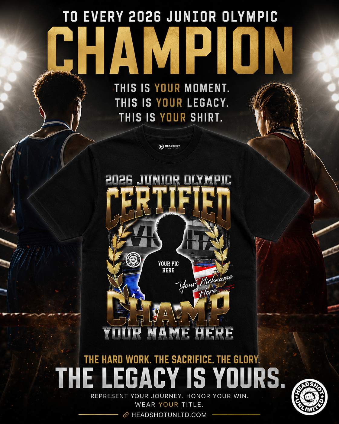 Build Your Own Champion Merch Shop