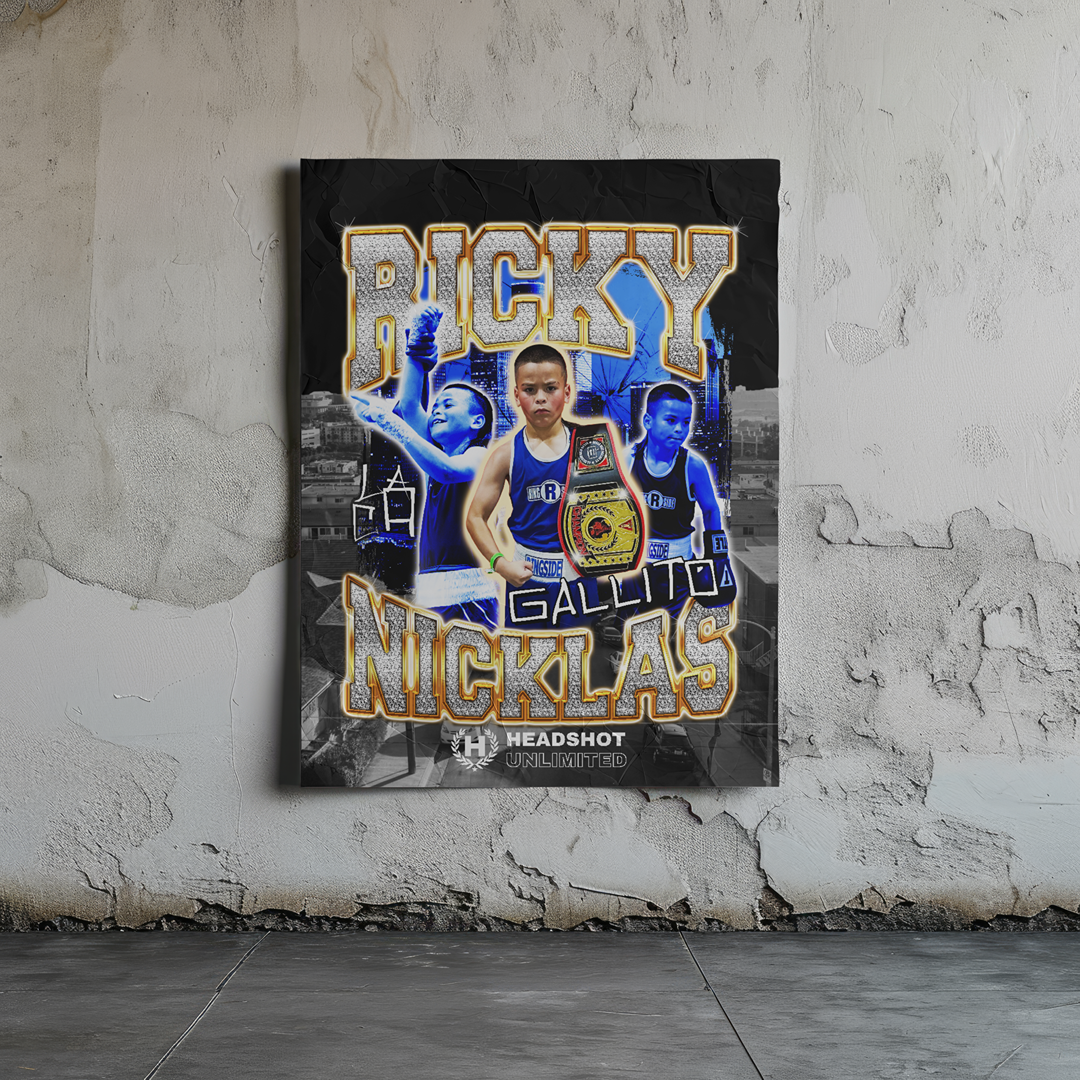 Ricky Nicklas "LA CA" - Custom Graphic Design Package (PNG + Poster) Digital product