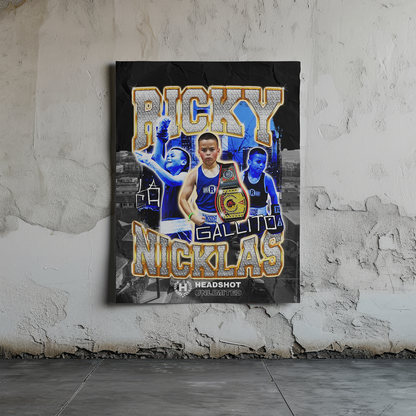 Ricky Nicklas "LA CA" - Custom Graphic Design Package (PNG + Poster) Digital product