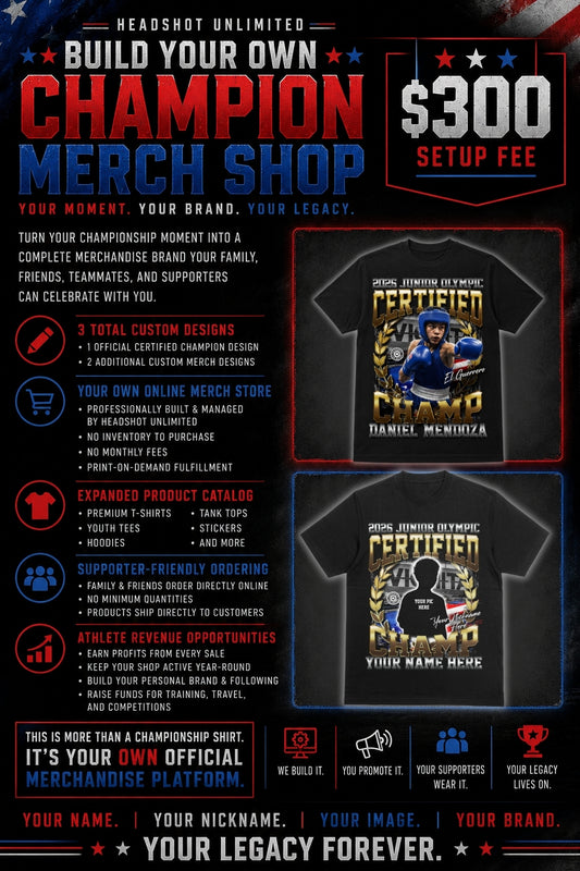 Build Your Own Champion Merch Shop