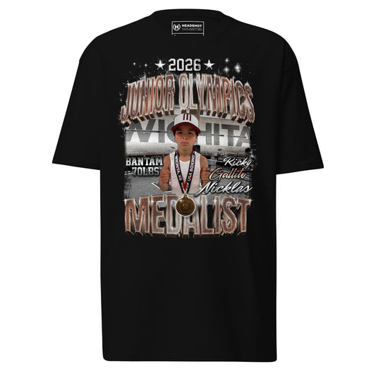2026 JO Medalist – Ricky “Gallito” Nicklas Edition | Men’s Premium Heavyweight Tee